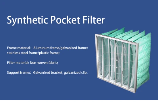 High Quality Paint Pocket Filters Nonwoven F5-F9 Pocket Filter